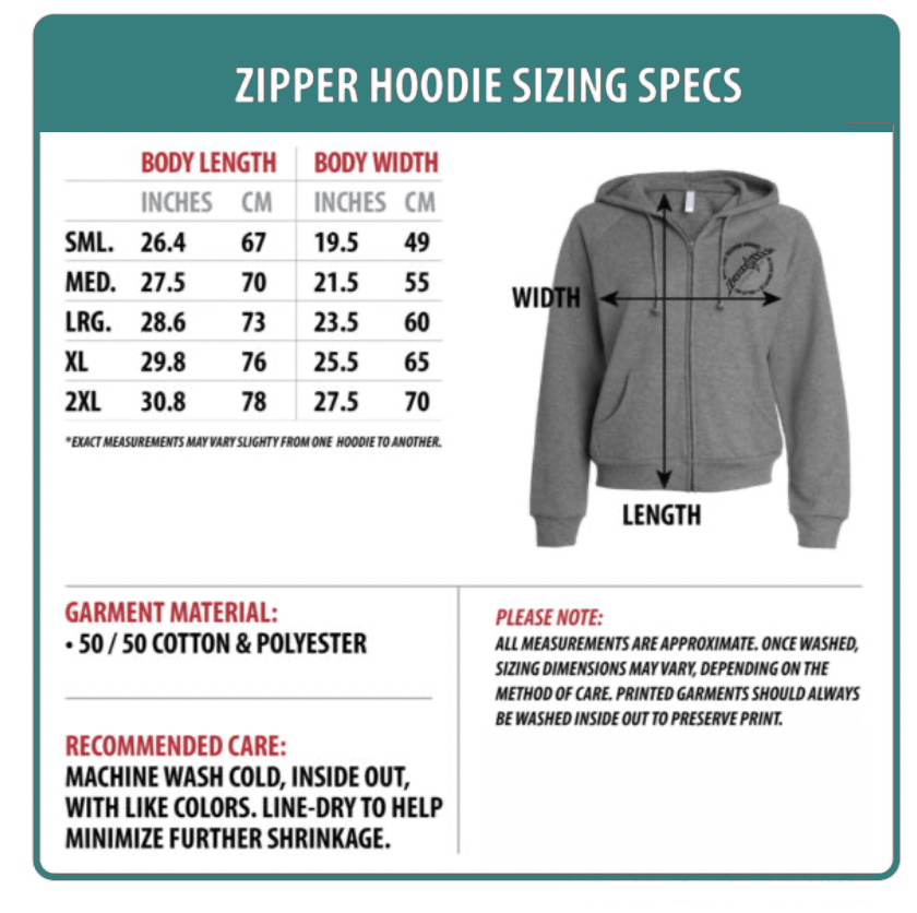 Adult Zip Hoodie – The Auslan Place